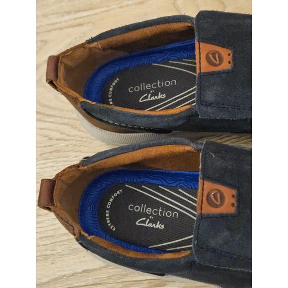 Clarks Driftway Step 26163856 Mens Size 9.5 Blue Loafers Slip Ons Casual Shoes main image 7